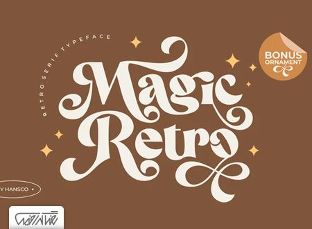 فونت انگلیسی مجیک جادویی - Magic Retro Font